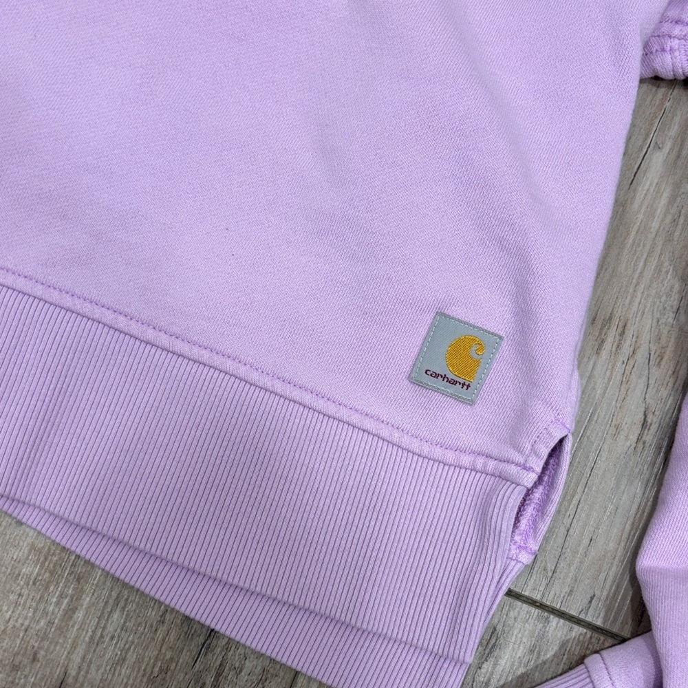 Carhartt Women's Tencel Fiber Series Loose Fit Light Purple Hoodie Size Small - Picture 3 of 5